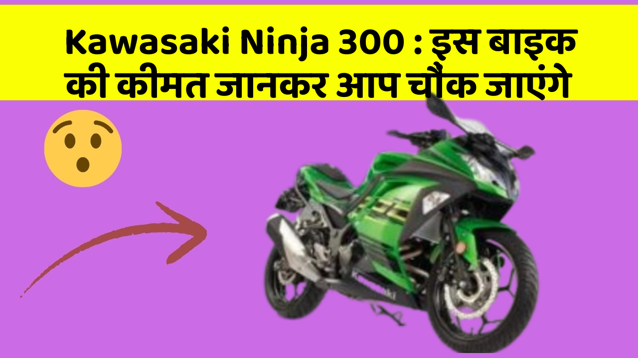 Kawasaki Ninja 300: इस बाइक की कीमत जानकर आप चौंक जाएंगे